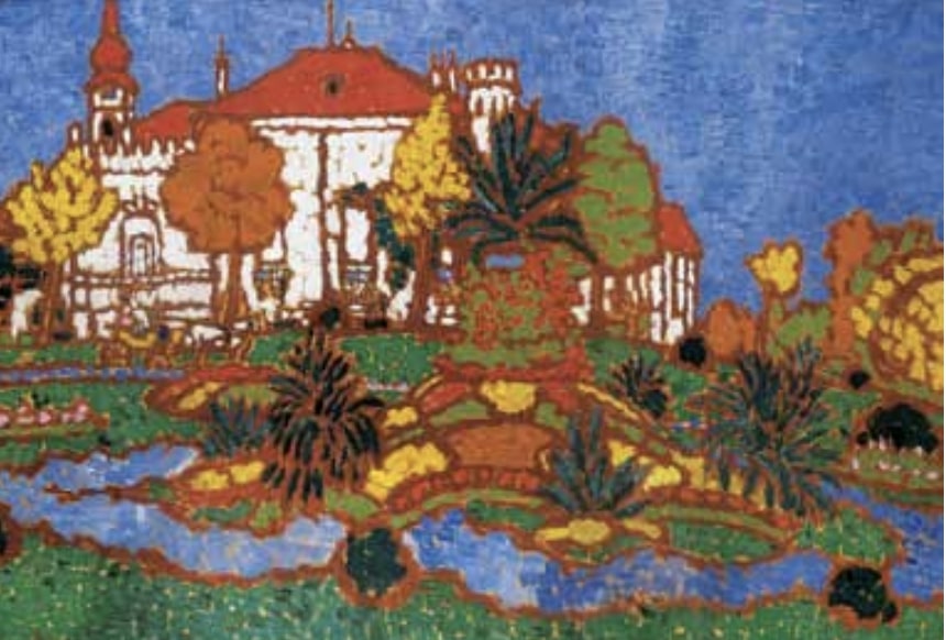 Rippl-Rónai József, A geszti kastély, 1912, olaj, karton, 72x99,7 cm